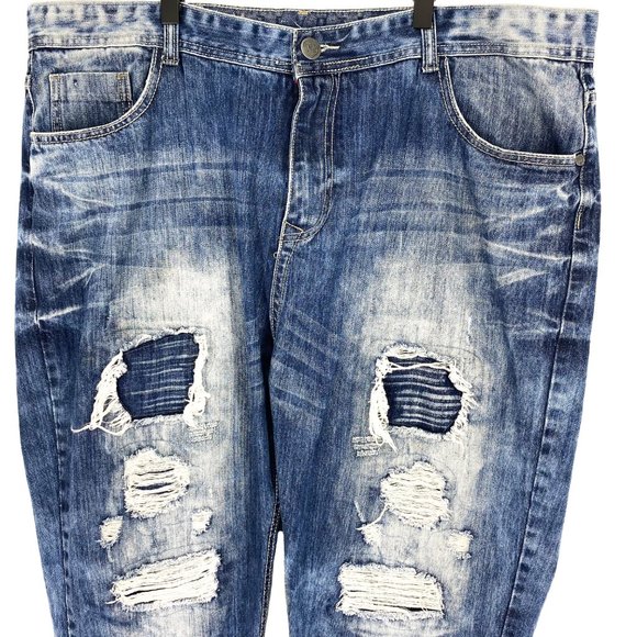 ENCRYPTED Distressed Denim Jeans - Picture 8 of 16